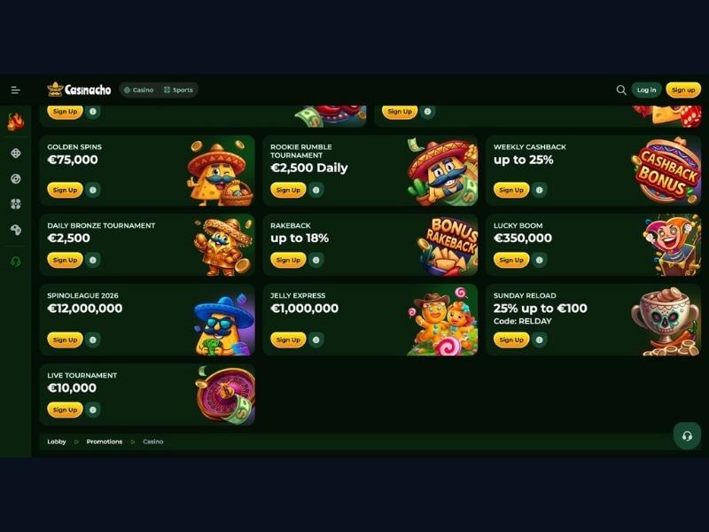 Niedzielna Przeładowanie i rakeback Casinacho Nacho Casino — proste wyjaśnienie