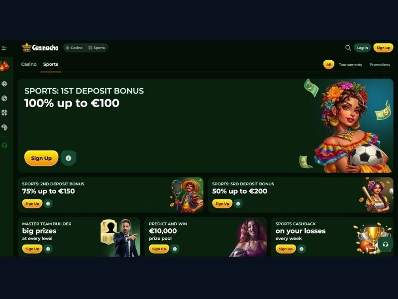 Panel gracza Casinacho Casino Nacho Casino — co gdzie znaleźć
